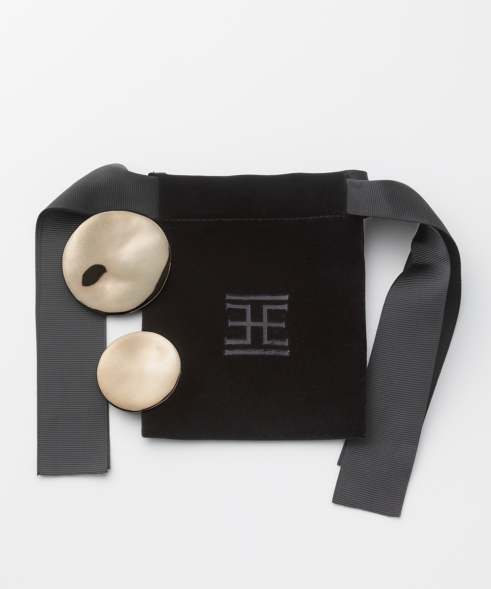 EAUVIRE ウェイビーブローチ ブラウン