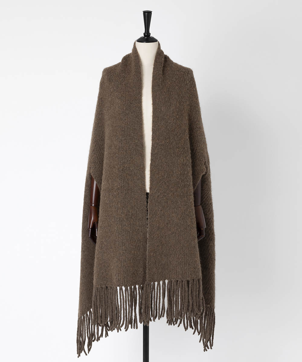 EAUVIRE ファインキャメルストール ブラウン