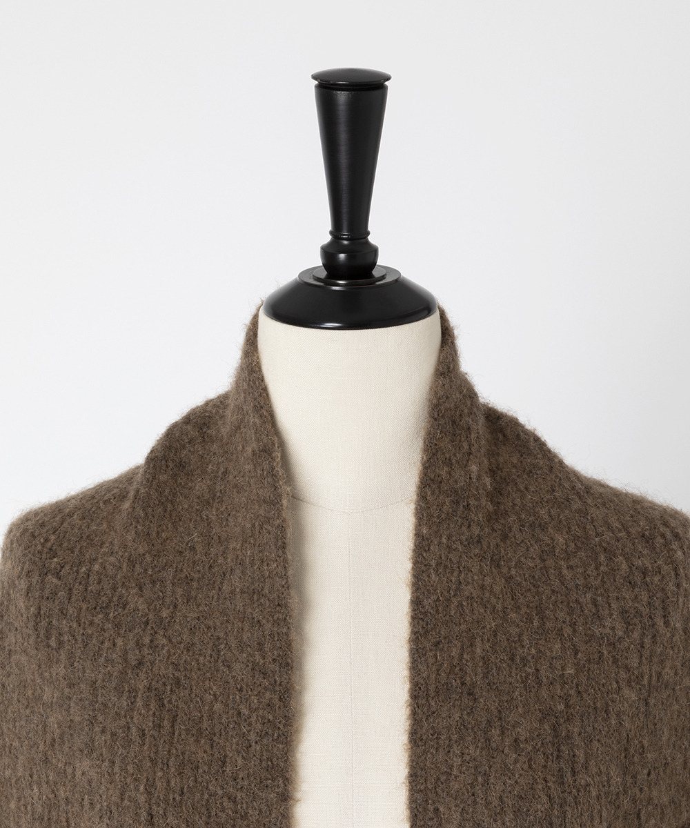 EAUVIRE ファインキャメルストール ブラウン