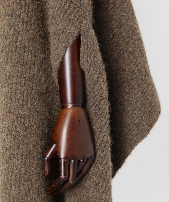 EAUVIRE ファインキャメルストール ブラウン