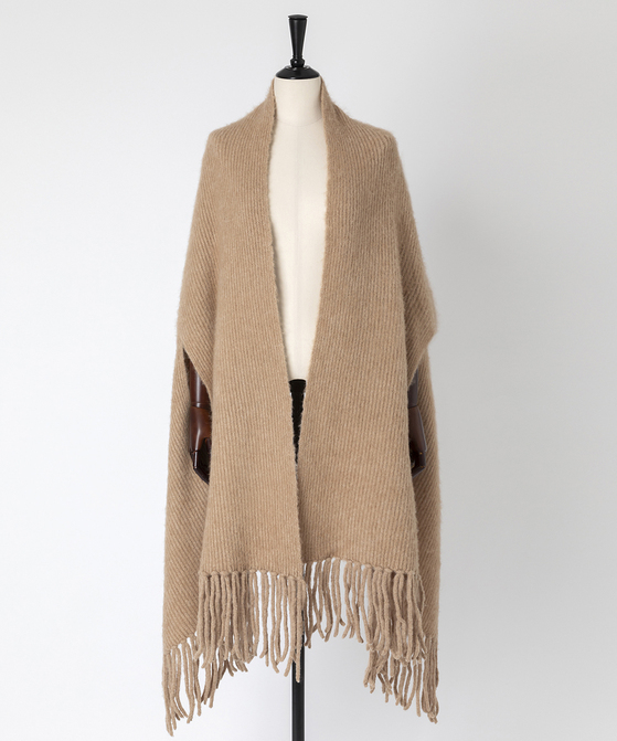 EAUVIRE ファインキャメルストール ブラウン