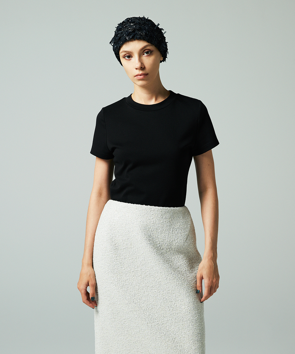 EAUVIRE リボンツイードヘッドピース ブラック