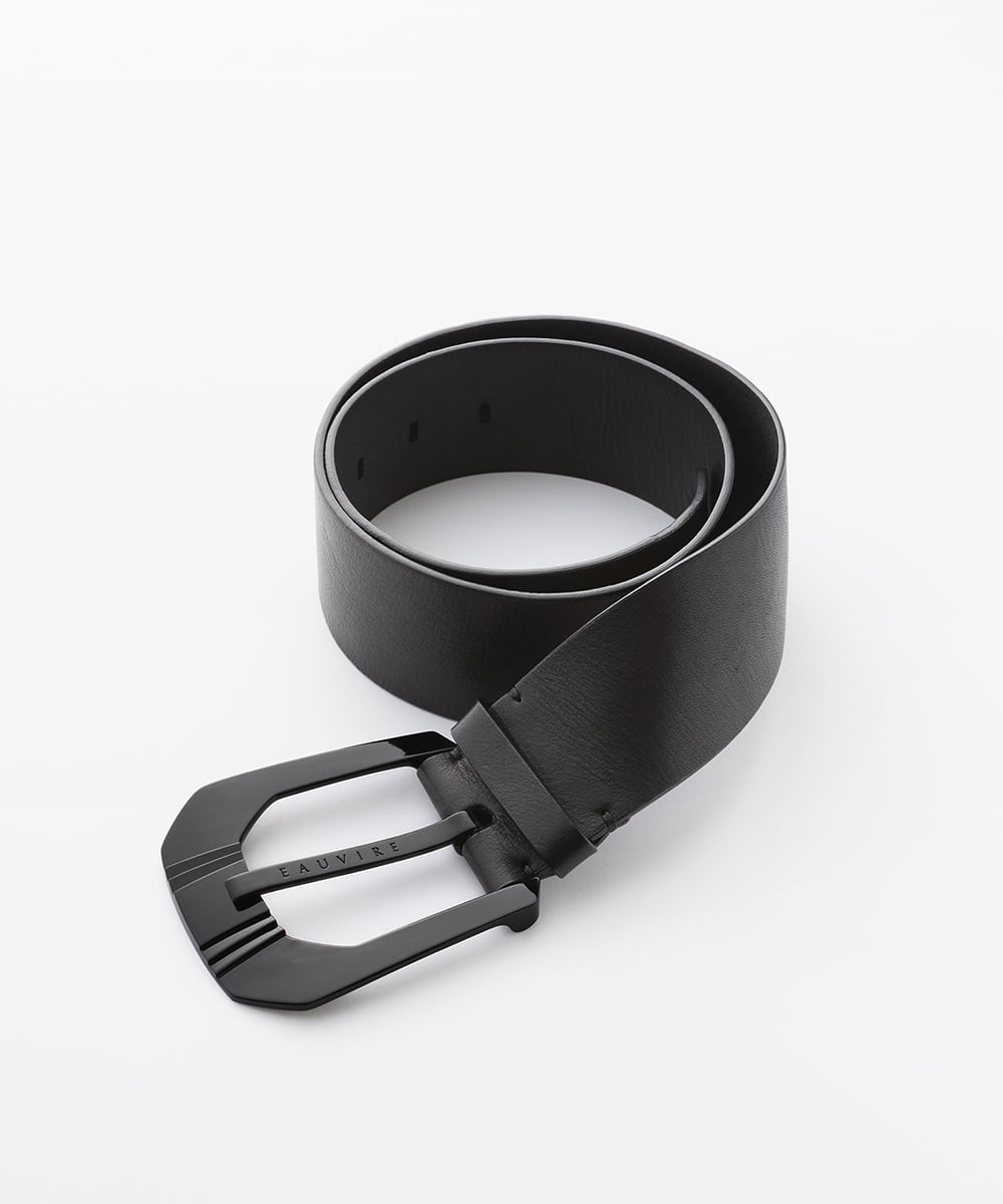 EAUVIRE ビッグバックルベルト ブラック