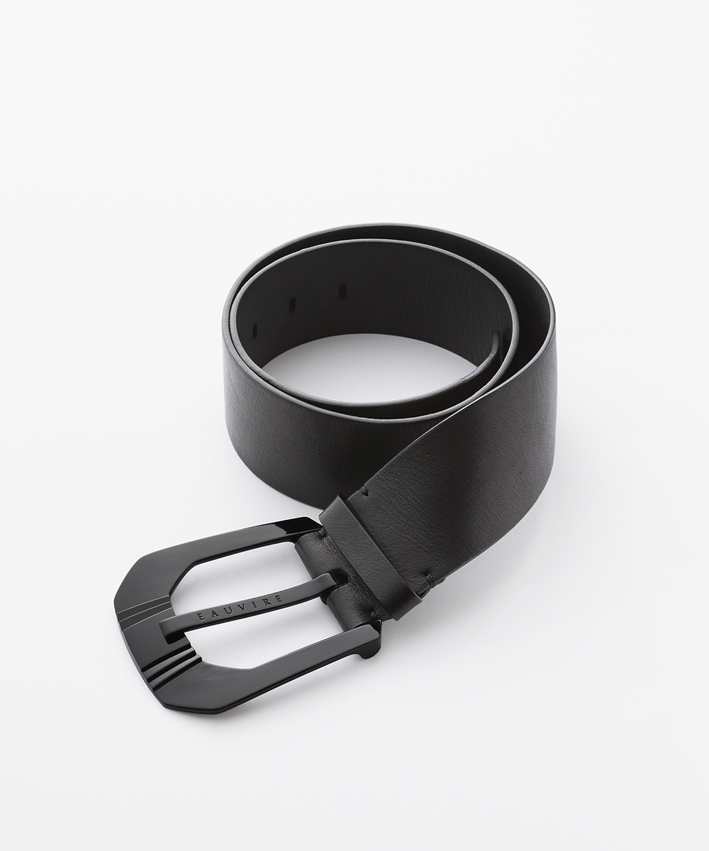 EAUVIRE ビッグバックルベルト ブラック