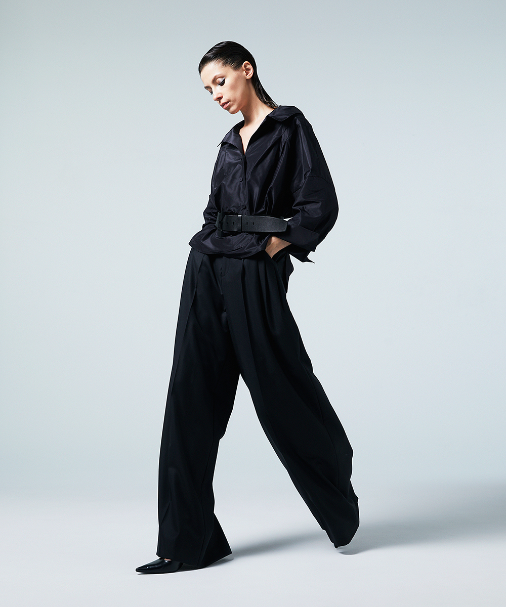 EAUVIRE ビッグバックルベルト ブラック