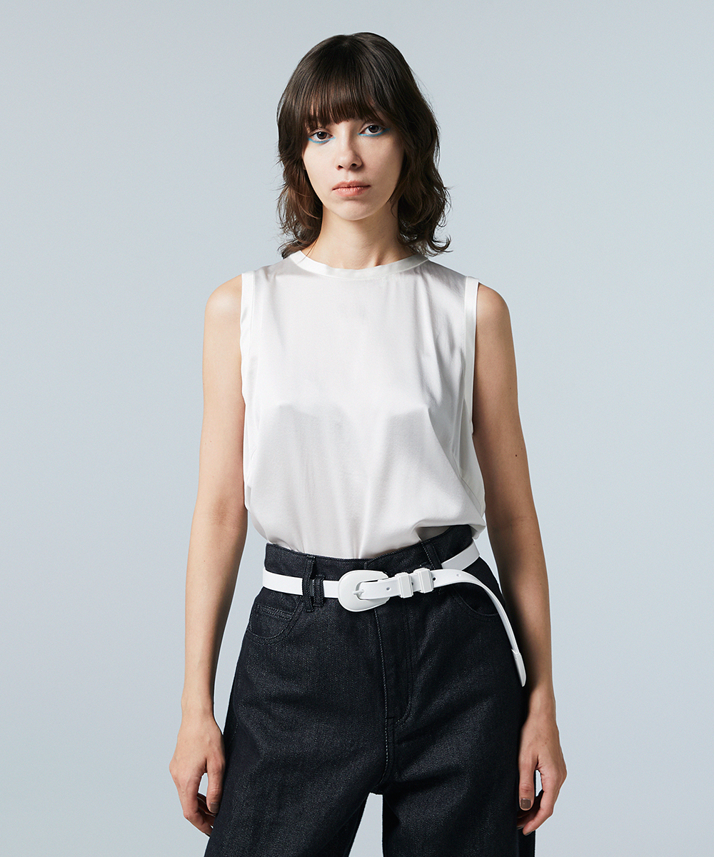 EAUVIRE ウエスタンベルト ホワイト