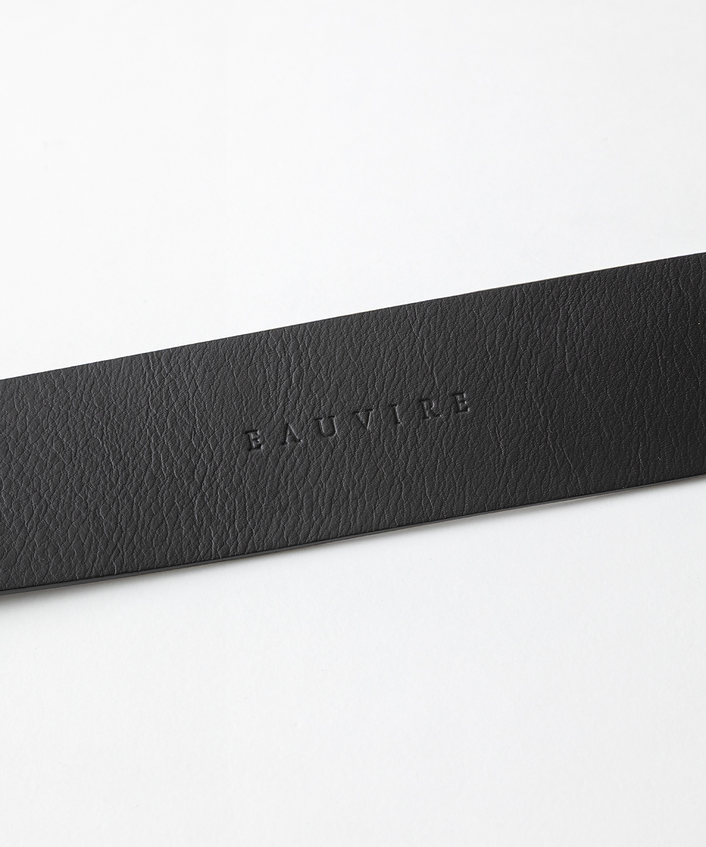 EAUVIRE オーバルバックルベルト ブラック