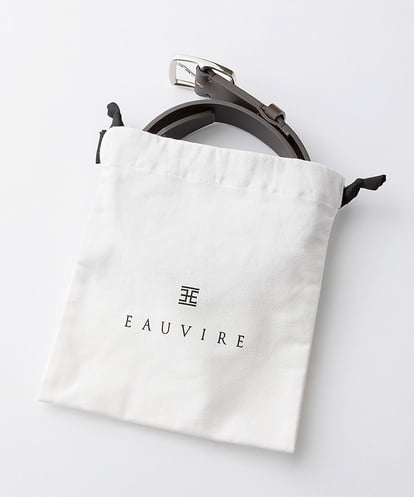 EAUVIRE 手縫いレザーベルト グレー