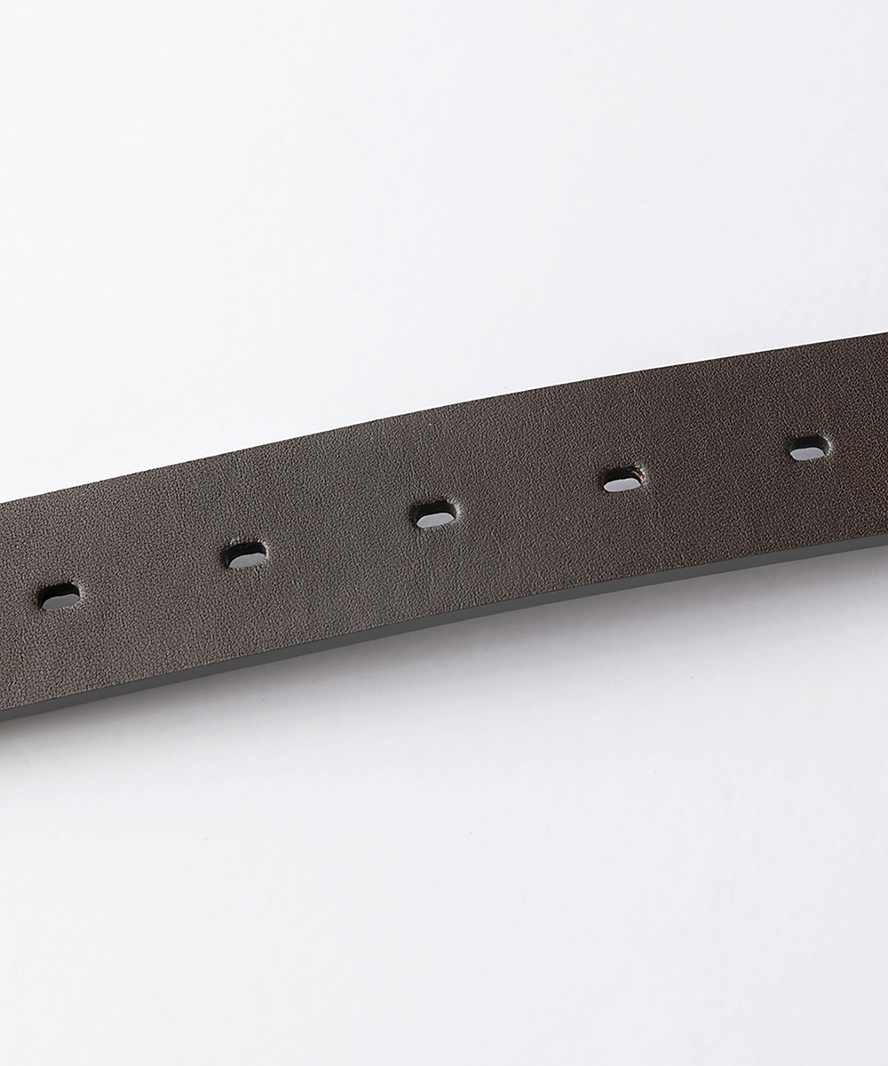 EAUVIRE 手縫いレザーベルト グレー