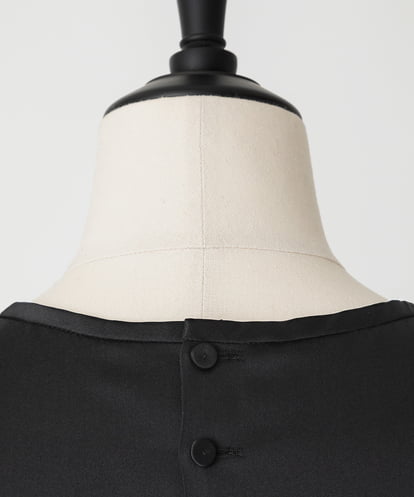 EAUVIRE ウォッシャブルシルクブラウス ライトグレー