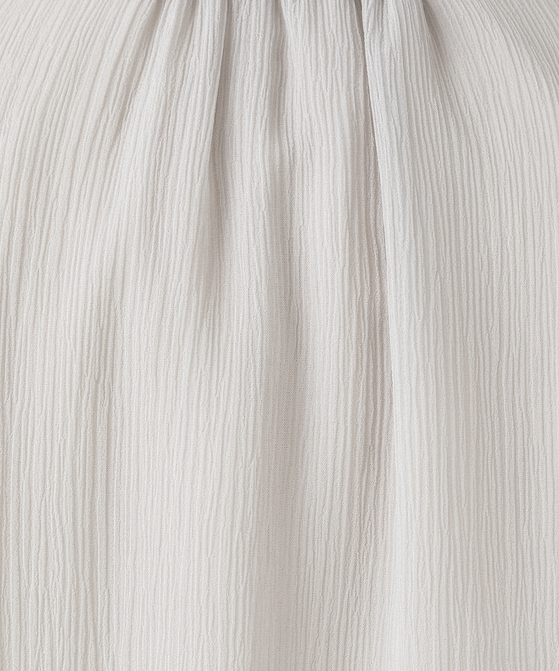 EAUVIRE ボウタイブラウス ライトグレー