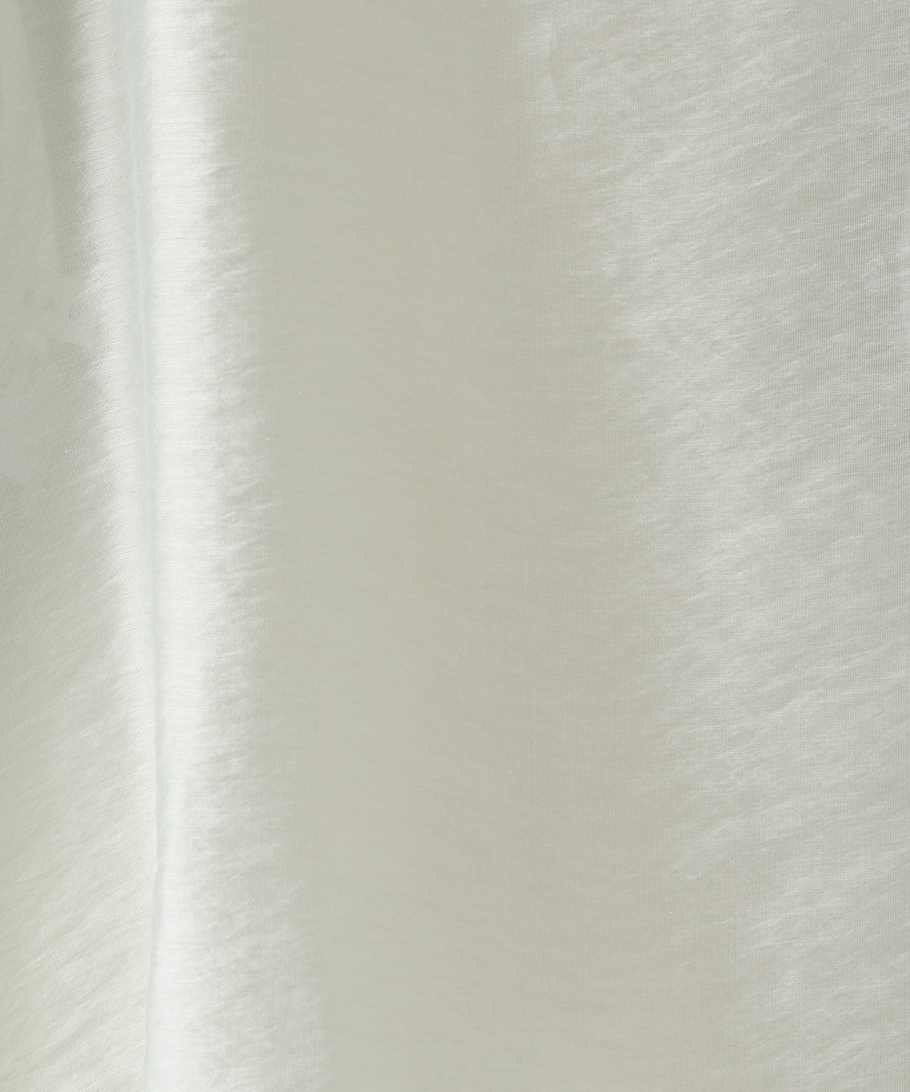 EAUVIRE ハーフスリーブボウタイブラウス ライトグレー