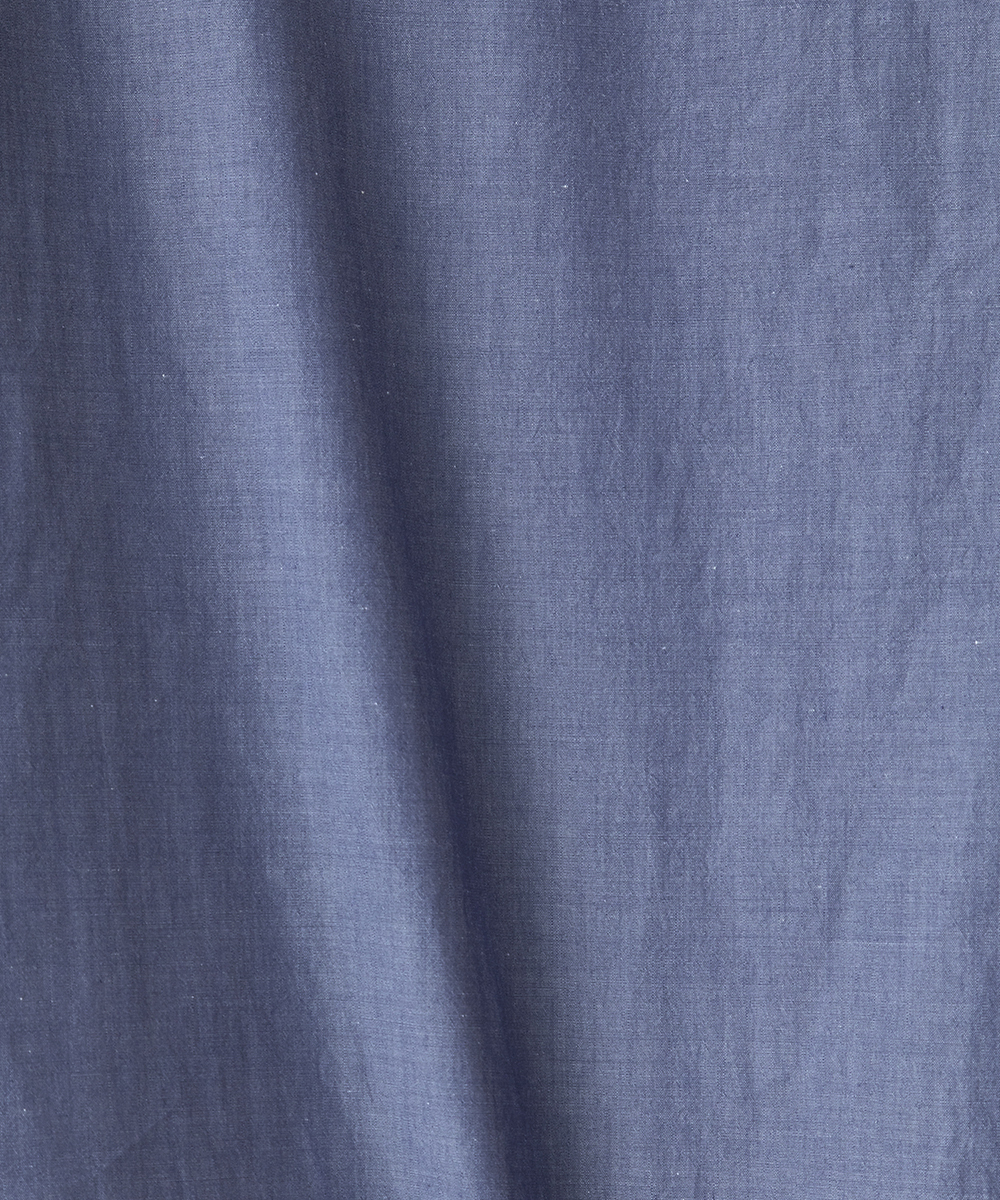 EAUVIRE ハーフスリーブボウタイブラウス ブルー