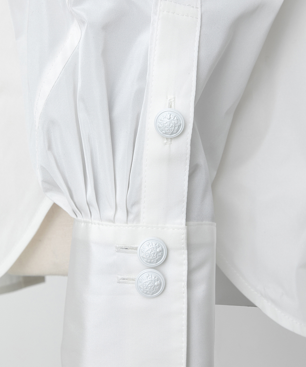 EAUVIRE ドルマンスリーブシャツ ホワイト