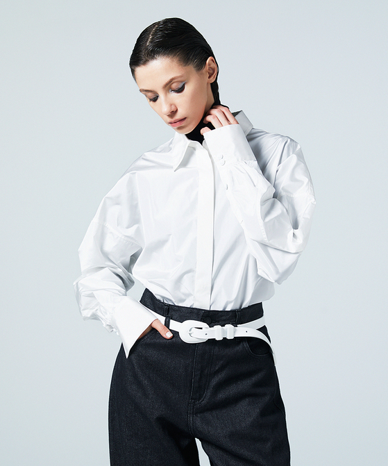 EAUVIRE ドルマンスリーブシャツ ホワイト