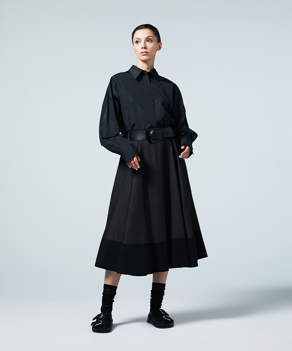 EAUVIRE ドルマンスリーブシャツ ホワイト