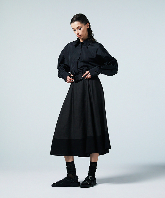 EAUVIRE ドルマンスリーブシャツ ホワイト