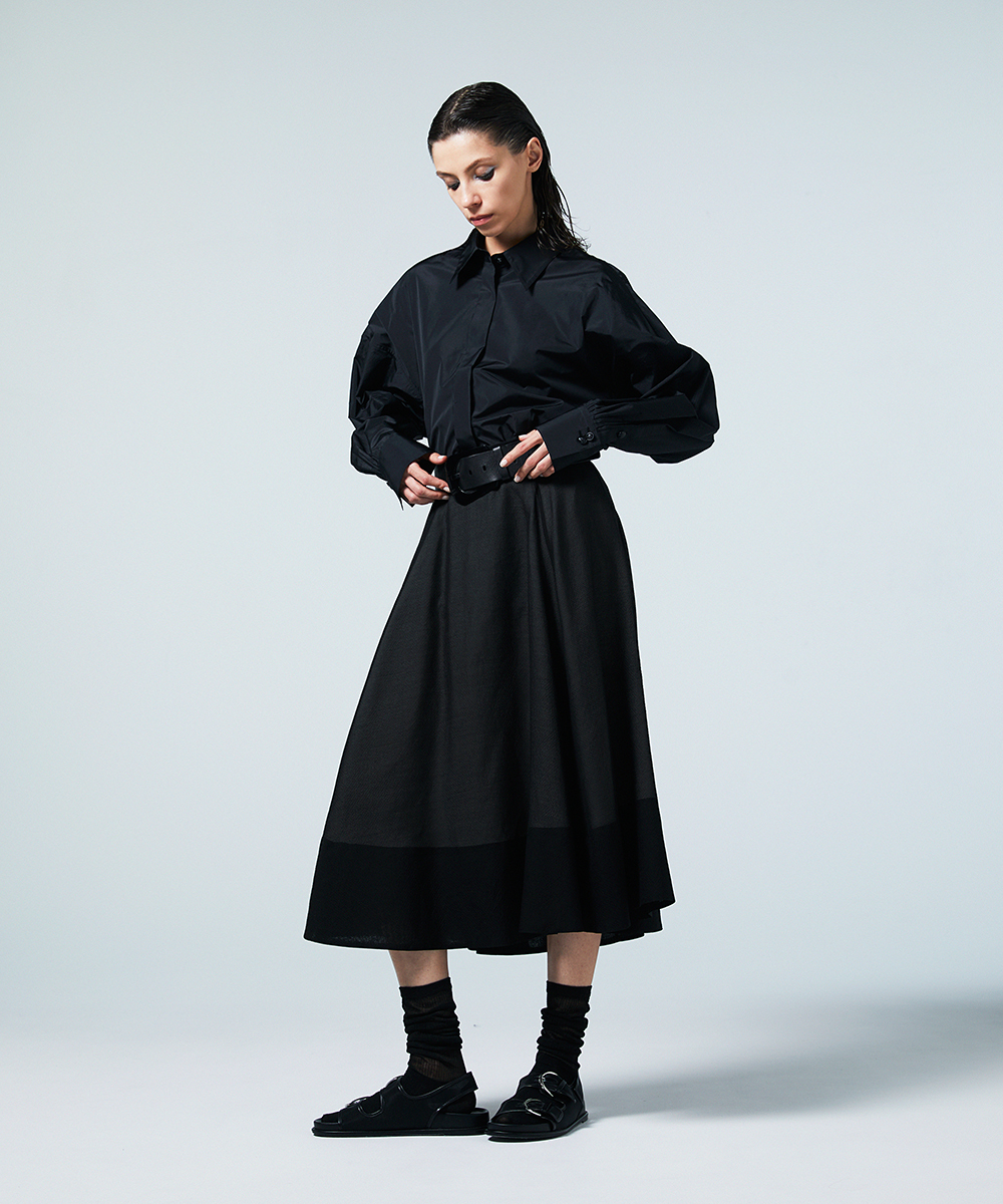 EAUVIRE ドルマンスリーブシャツ ホワイト