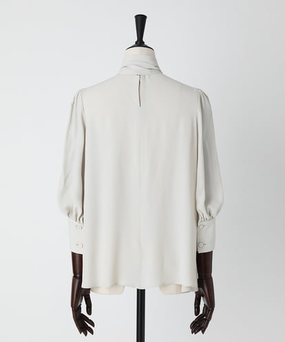 EAUVIRE ボウタイブラウス ベージュ