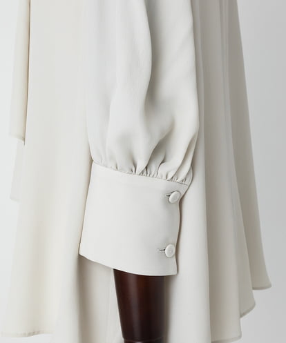 EAUVIRE ボウタイブラウス ベージュ