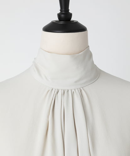 EAUVIRE ボウタイブラウス ベージュ