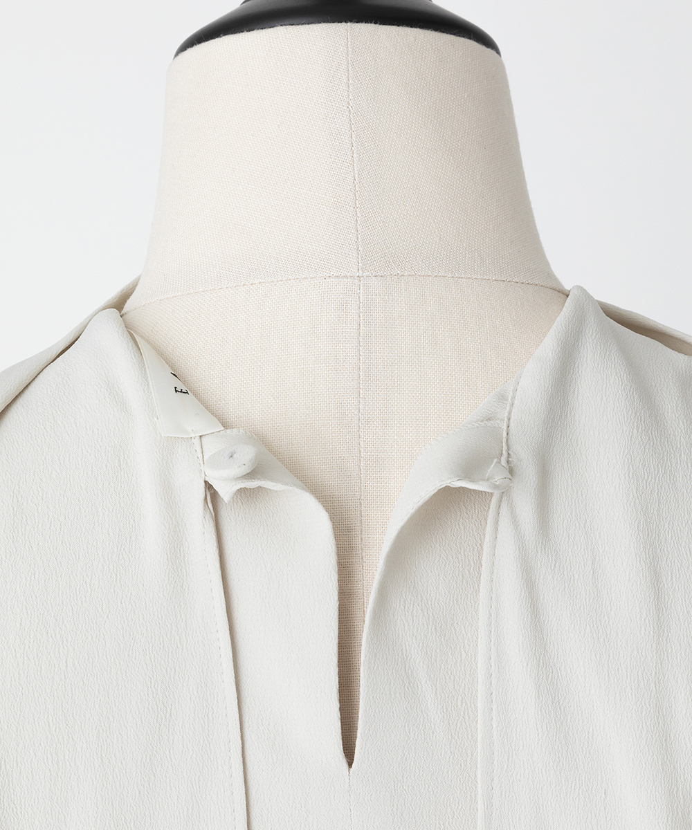 EAUVIRE ボウタイブラウス ベージュ