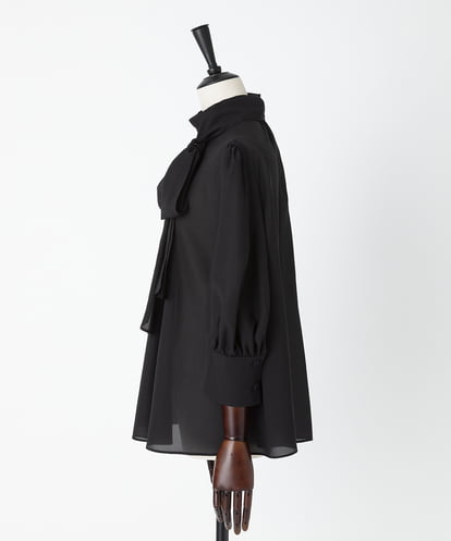 EAUVIRE ボウタイブラウス ブラック