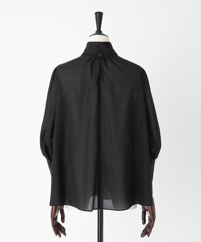 EAUVIRE ボウタイブラウス ブラック