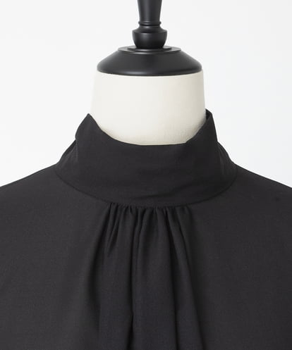 EAUVIRE ボウタイブラウス ブラック