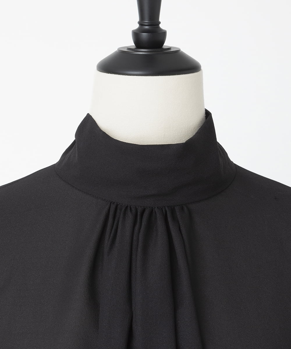 EAUVIRE ボウタイブラウス ブラック