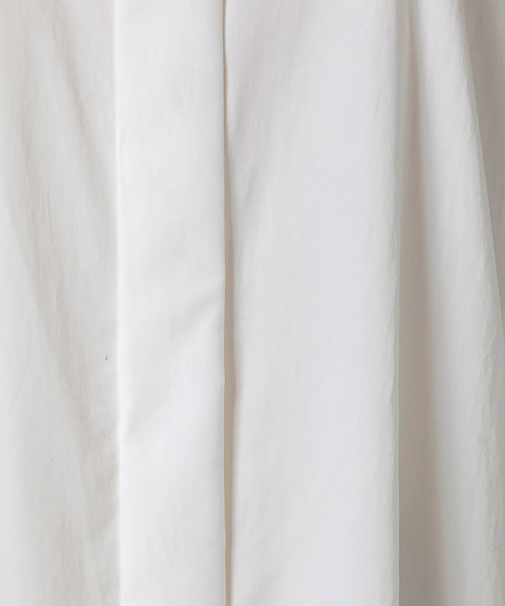 EAUVIRE スロートタブ付きシャツ ホワイト