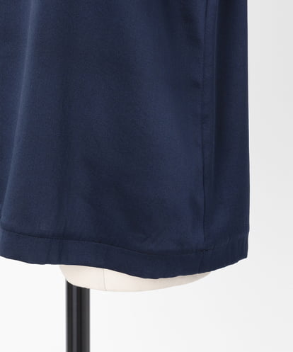 EAUVIRE ウォッシャブルシルクタンクトップ ネイビー