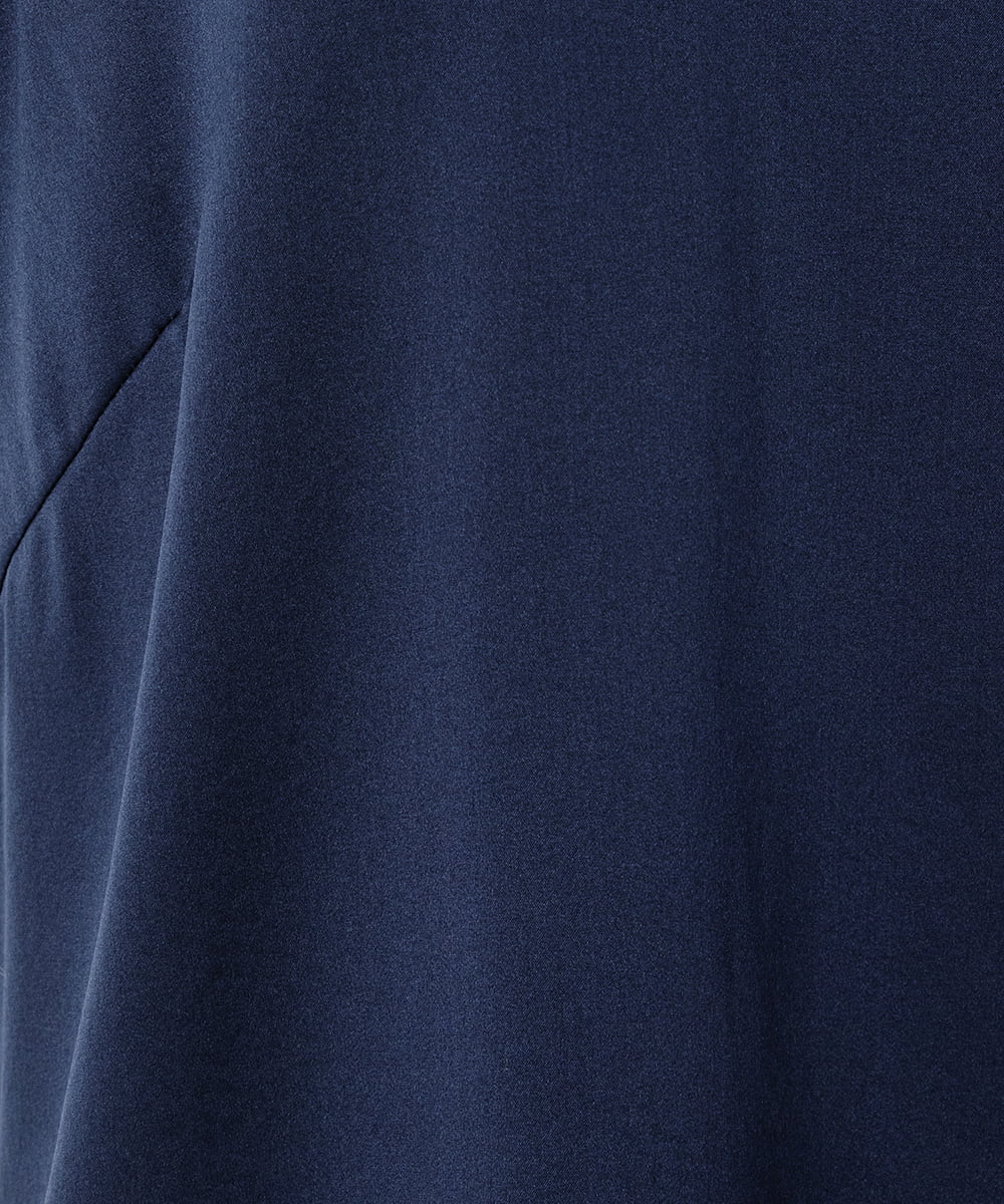 EAUVIRE ウォッシャブルシルクタンクトップ ネイビー