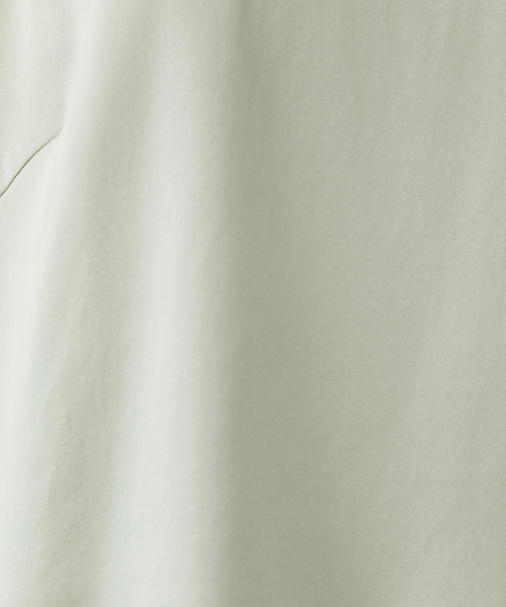 EAUVIRE ウォッシャブルシルクノースリーブブラウス ネイビー