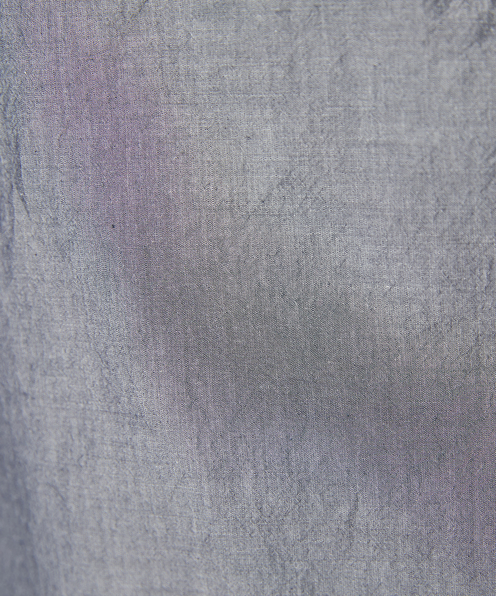 EAUVIRE シャンブレーボウタイブラウス ネイビー