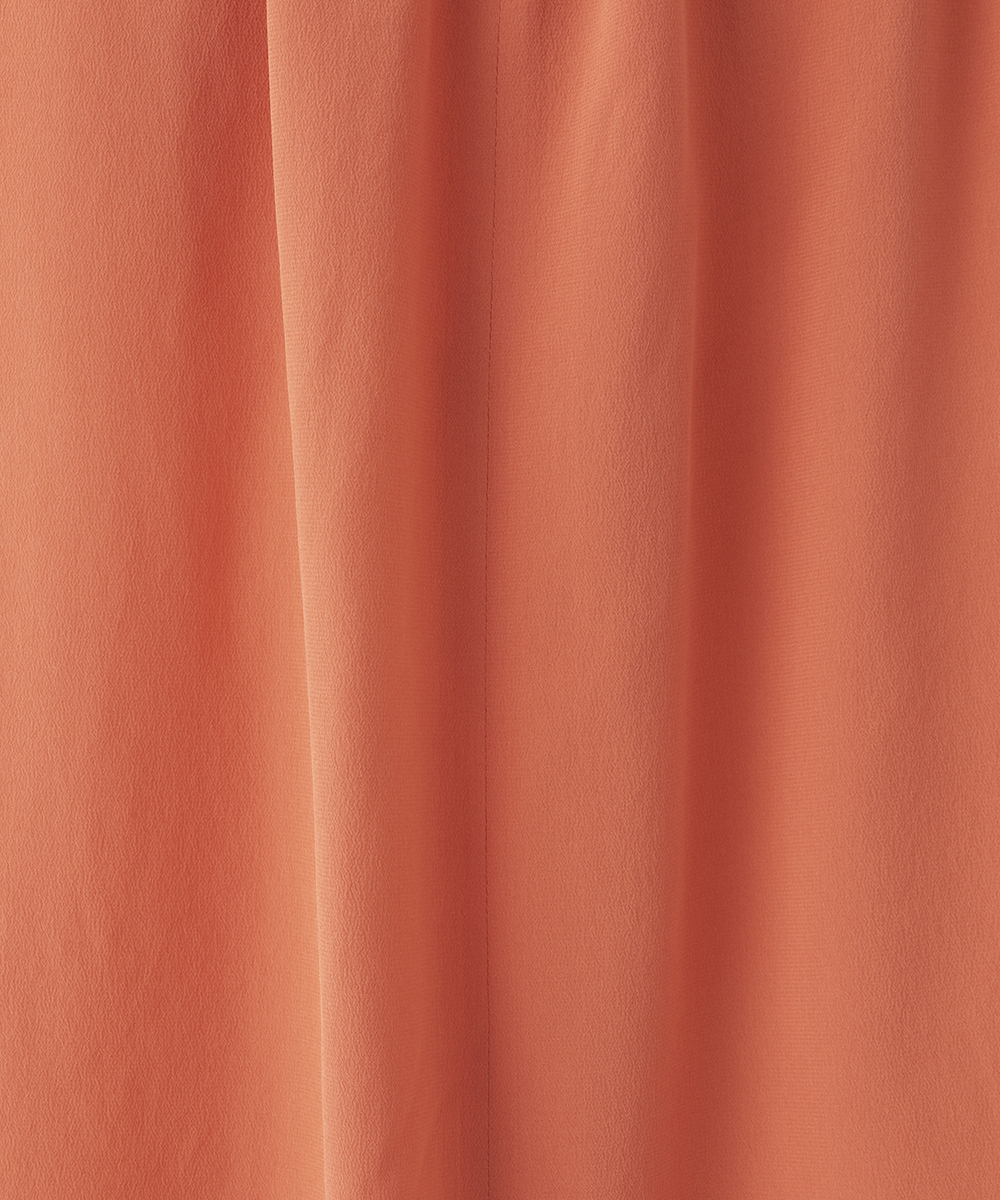 EAUVIRE タックハイネックブラウス ホワイト