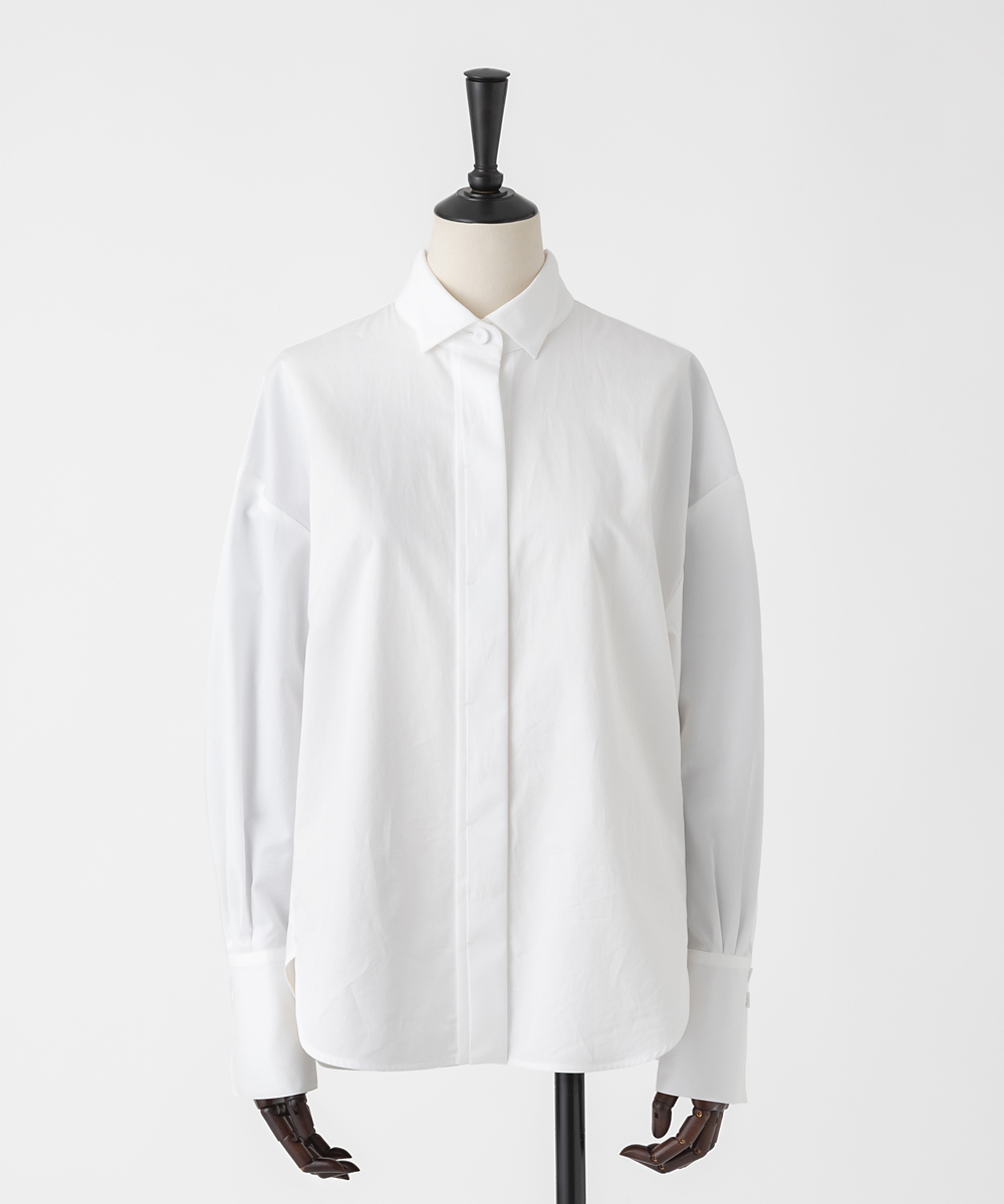 EAUVIRE ウィングカラーシャツ ホワイト
