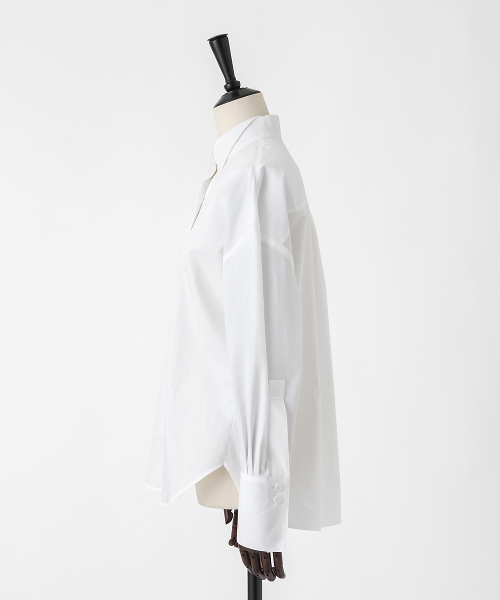 EAUVIRE ウィングカラーシャツ ホワイト