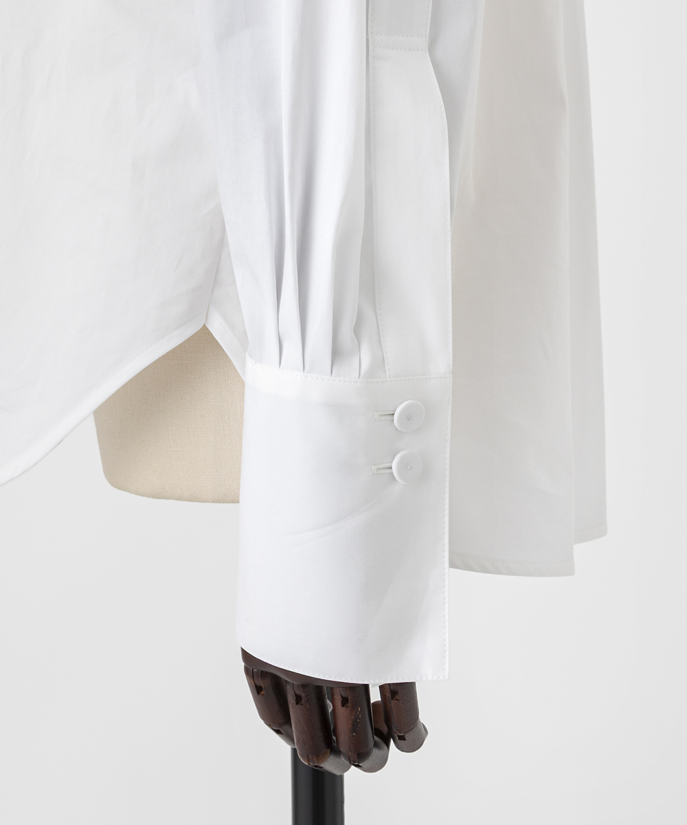 EAUVIRE ウィングカラーシャツ ホワイト