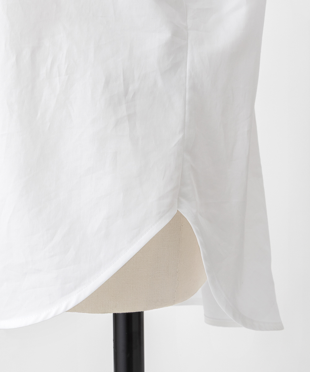 EAUVIRE ウィングカラーシャツ ホワイト