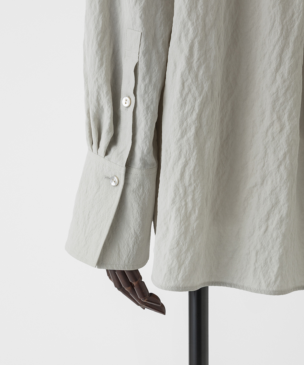 EAUVIRE シルクナイロンシャツ ライトグレー