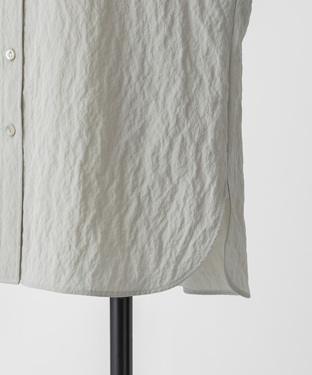 EAUVIRE シルクナイロンシャツ ライトグレー