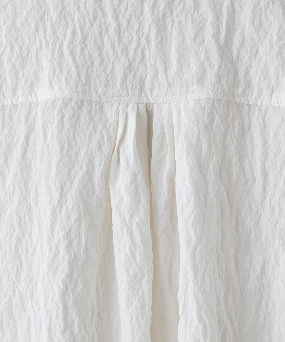 EAUVIRE シルクナイロンシャツ ライトグレー