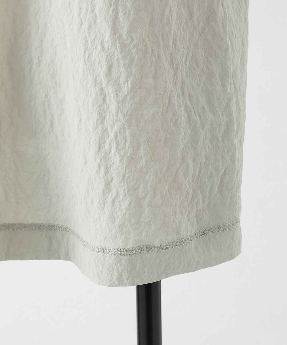 EAUVIRE シルクナイロンタンクトップ ライトグレー