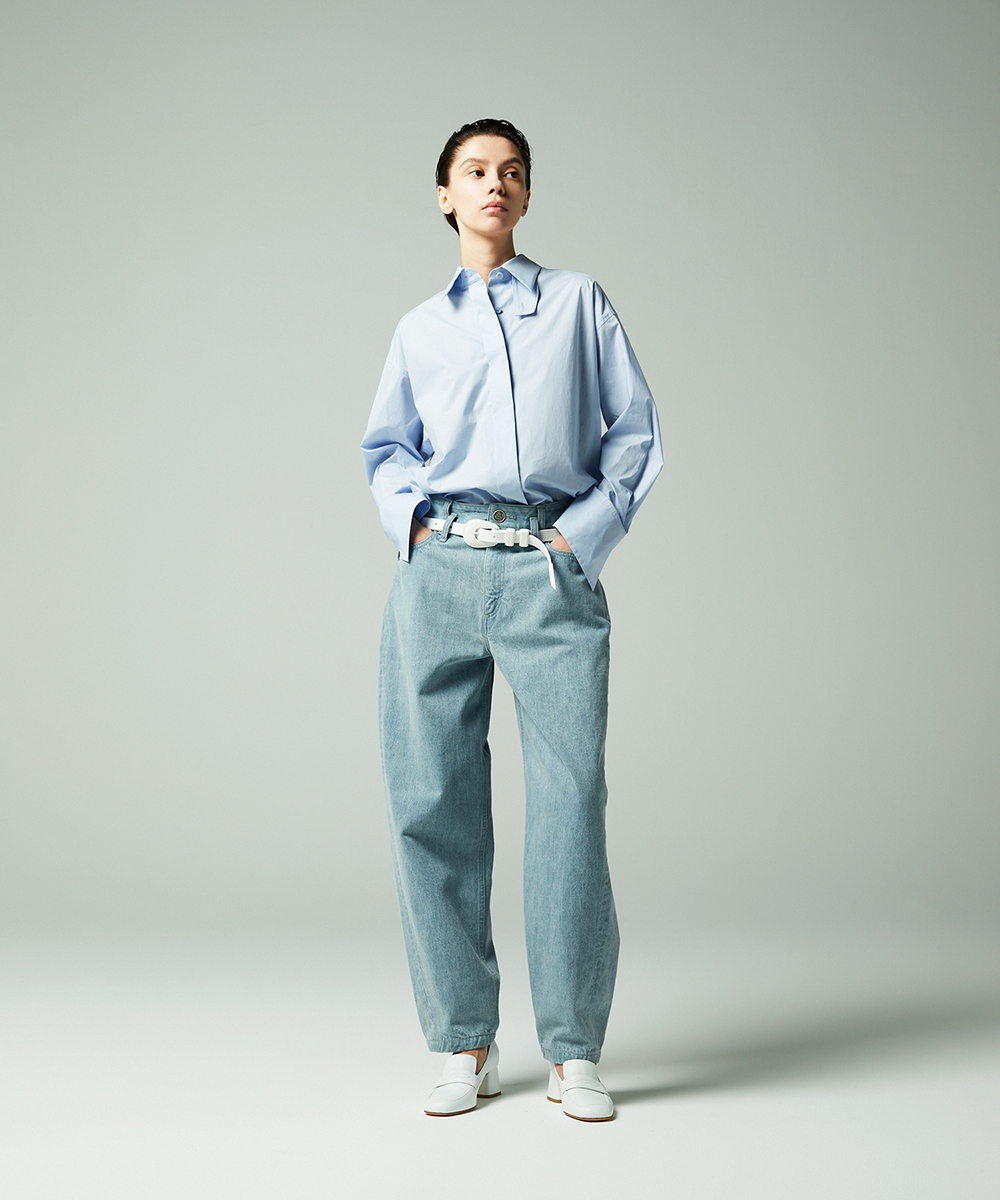 EAUVIRE スロートタブシャツ ライトブルー