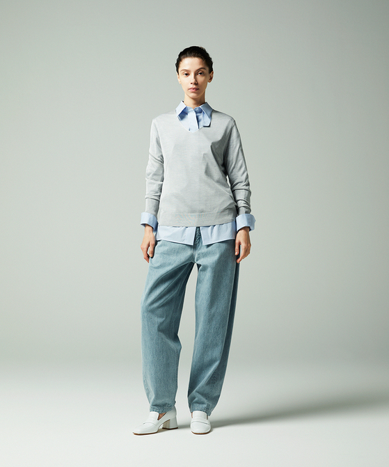 EAUVIRE スロートタブシャツ ライトブルー