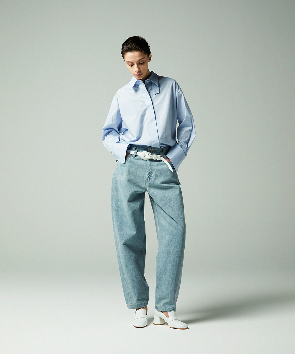 EAUVIRE スロートタブシャツ ライトブルー