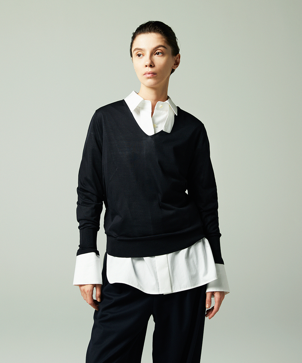 EAUVIRE スロートタブシャツ ライトブルー