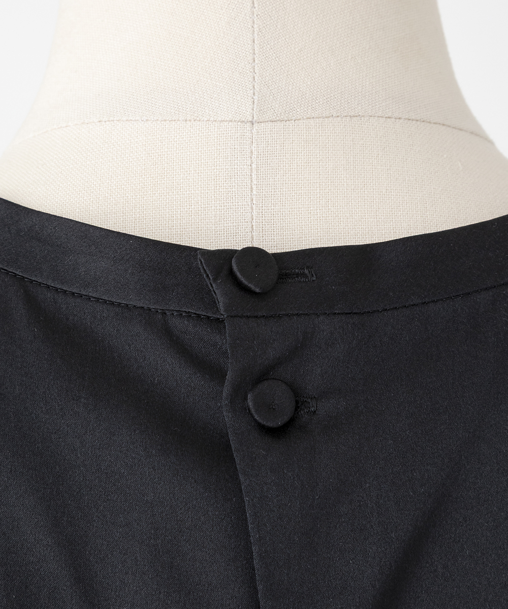 EAUVIRE ウォッシャブルシルクノースリーブブラウス セージ