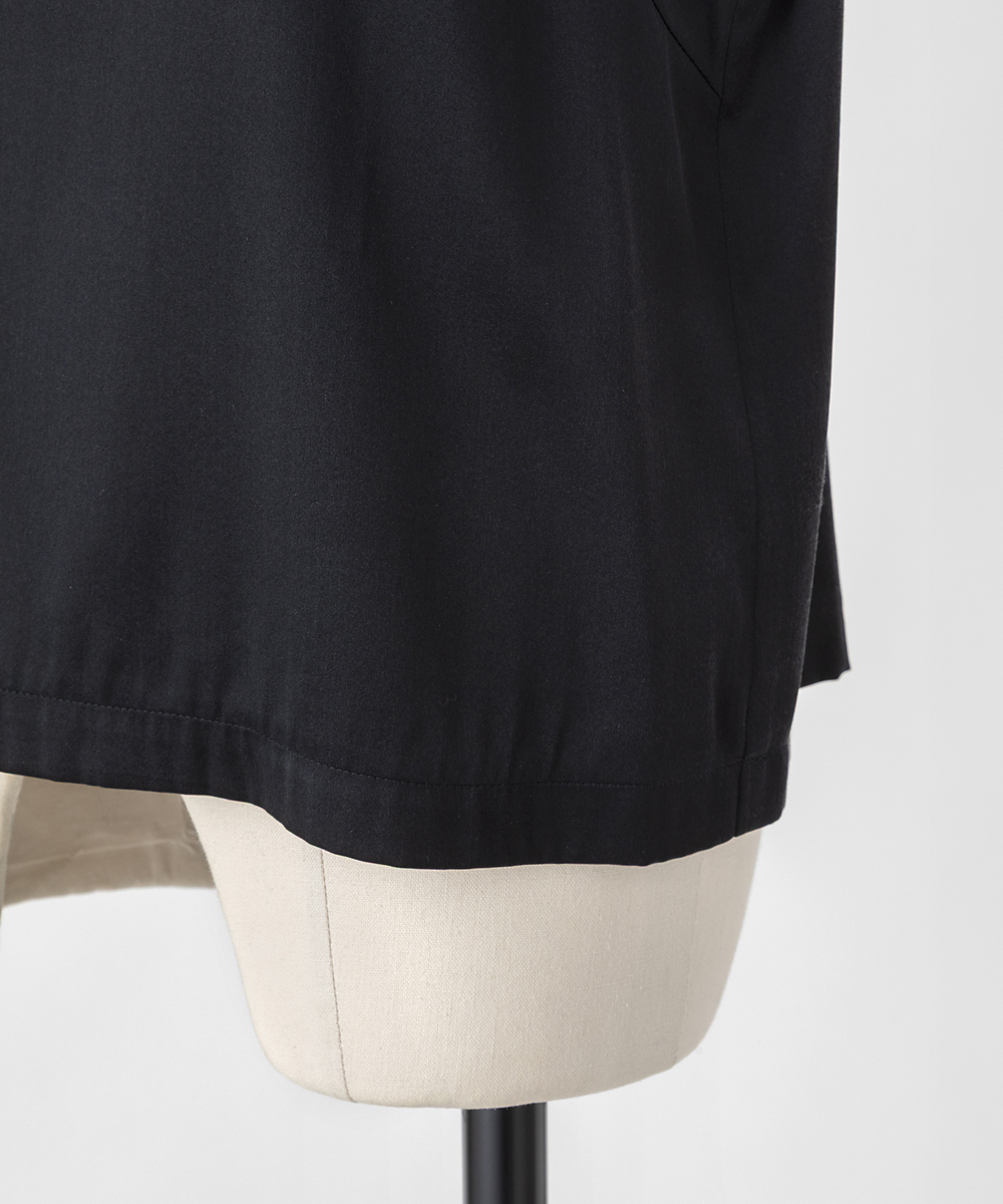 EAUVIRE ウォッシャブルシルクノースリーブブラウス セージ